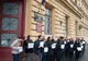 VIDEO | Aproximativ 20 de magistrați au protestat în fața Tribunalului Sibiu, fiind nemulțumiți de legile justiției