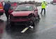 O femeie însărcinată rănită într-un accident pe A1