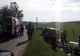 VIDEO | Nouă francezi, răniți, după ce s-au răsturnat cu șareta, în Boian. Cinci au ajuns la spital
