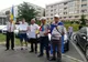 Aproximativ 20 de protestatari au așteptat-o la Sibiu pe Dăncilă: "Rușine!". Prim-ministrul i-a ocolit