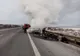 Autoturism în flăcări, pe A1, spre Sebeș