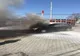 O mașină a luat foc, în Mediaș. O femeie a avut atac de panică