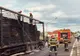 Remorcă distrusă de flăcări, pe DN1