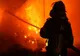 Casă distrusă complet într-un incendiu