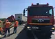 Incendiu la motorul unui autocamion