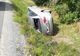 Mașină răsturnată pe DN41 din cauza unei șoferițe neatente