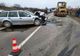 Trafic blocat pe DJ106, din cauza unui accident rutier